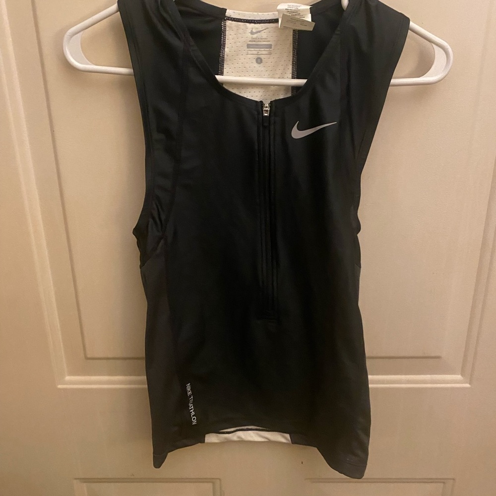 Nike Triathlon Running Shirt Small Men’s Black